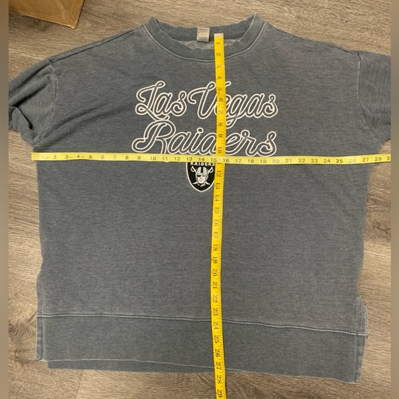 Las Vegas Raiders NFL Team Apparel Crewneck Women’s Gray Long Sleeve Size XXL - Picture 8 of 8